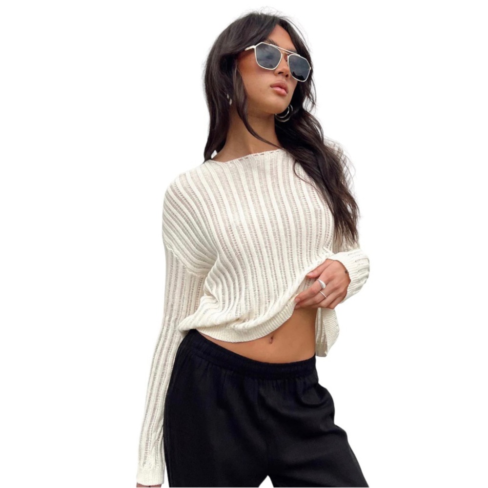 NWT Princess Polly “Adrianna” Cream Sweater Size US 0